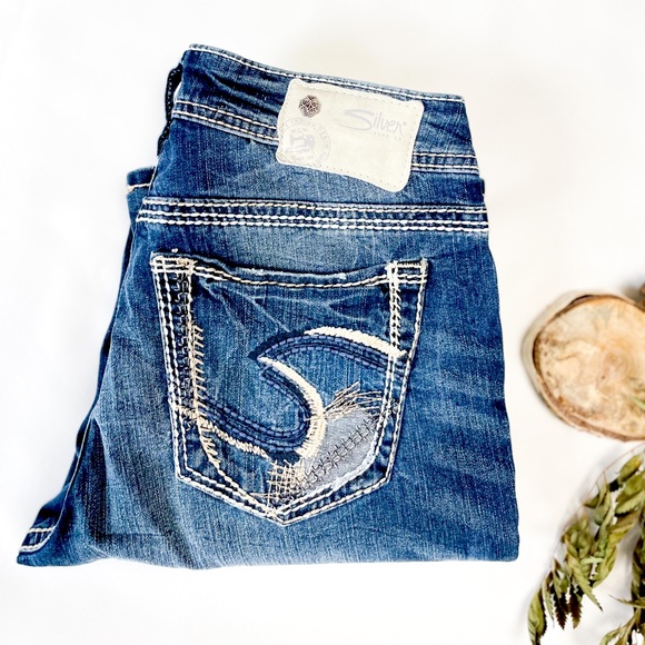 28x29 Suki Silver Jeans